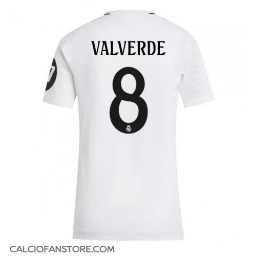 Maglia Calcio Real Madrid Federico Valverde #8 Prima Divisa Donna 2024-25 Manica Corta